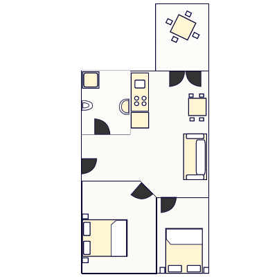 Ground-plan of the apartment - 3 - 4